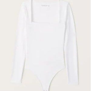 Double-Layered Seamless Fabric Squareneck Bodysuit